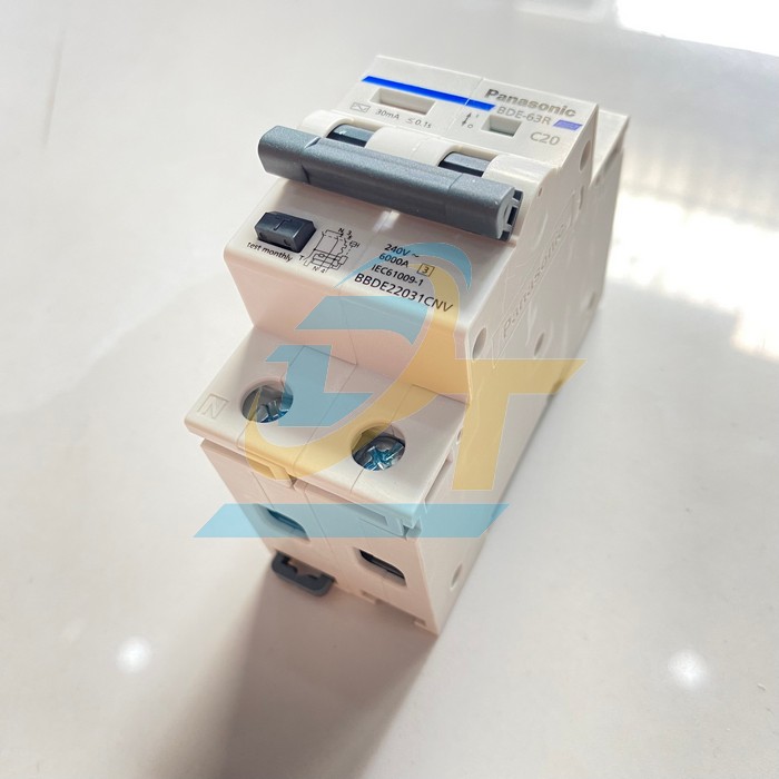 Cầu dao chống giật RCBO 2P 20A Panasonic BBDE22031CNV BBDE22031CNV Panasonic | Gi&aacute; rẻ nhất - C&ocirc;ng Ty TNHH Thương Mại Dịch Vụ Đạt T&acirc;m
