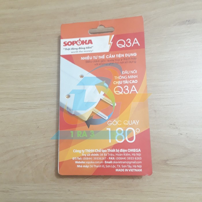Đầu nối th&ocirc;ng minh chịu tải cao 1 ra 3 SOPOKA Q3A Q3A Sopoka | Gi&aacute; rẻ nhất - C&ocirc;ng Ty TNHH Thương Mại Dịch Vụ Đạt T&acirc;m