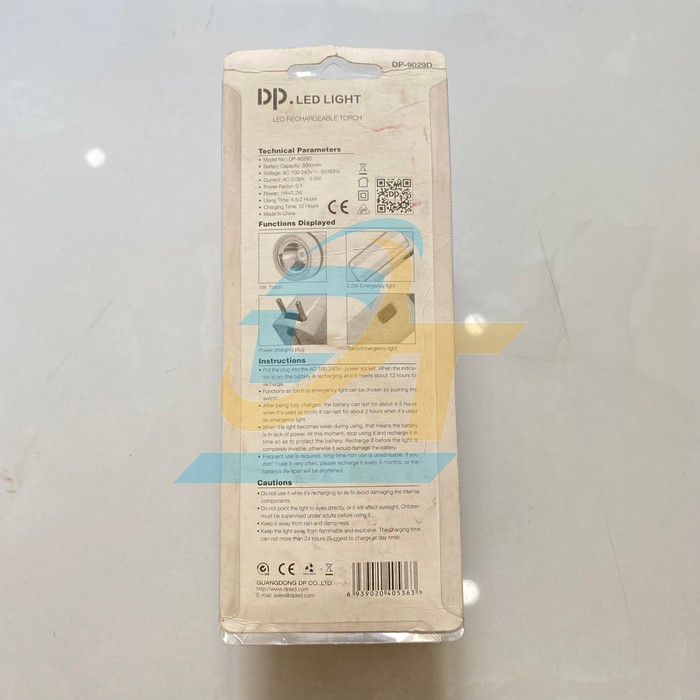 Đ&egrave;n pin Led sạc cầm tay 2 chế độ s&aacute;ng DP-9029D DP-9029D China | Gi&aacute; rẻ nhất - C&ocirc;ng Ty TNHH Thương Mại Dịch Vụ Đạt T&acirc;m