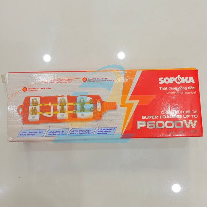 Ổ cắm c&ocirc;ng suất cao Sopoka P6000W P6000W Sopoka | Gi&aacute; rẻ nhất - C&ocirc;ng Ty TNHH Thương Mại Dịch Vụ Đạt T&acirc;m