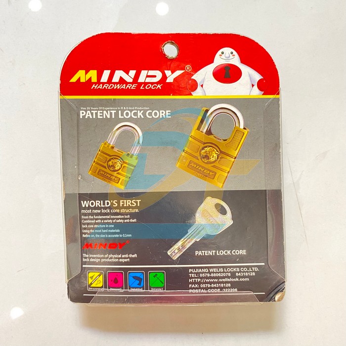 Ổ kh&oacute;a treo chống cắt Mindy 6F (60mm)  Mindy | Gi&aacute; rẻ nhất - C&ocirc;ng Ty TNHH Thương Mại Dịch Vụ Đạt T&acirc;m