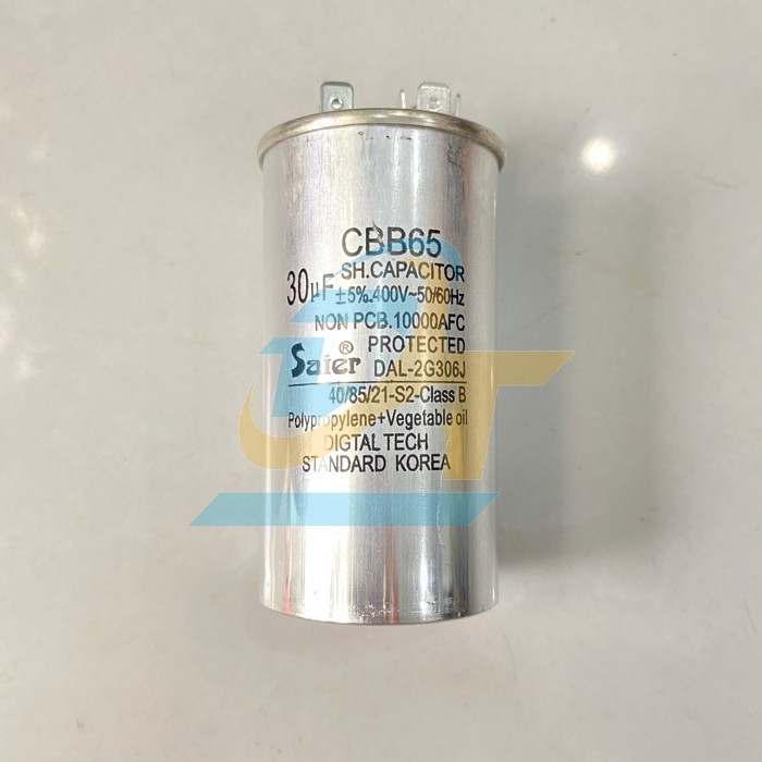 Tụ nh&ocirc;m 400V Saier CBB65 30uF  Saier | Gi&aacute; rẻ nhất - C&ocirc;ng Ty TNHH Thương Mại Dịch Vụ Đạt T&acirc;m