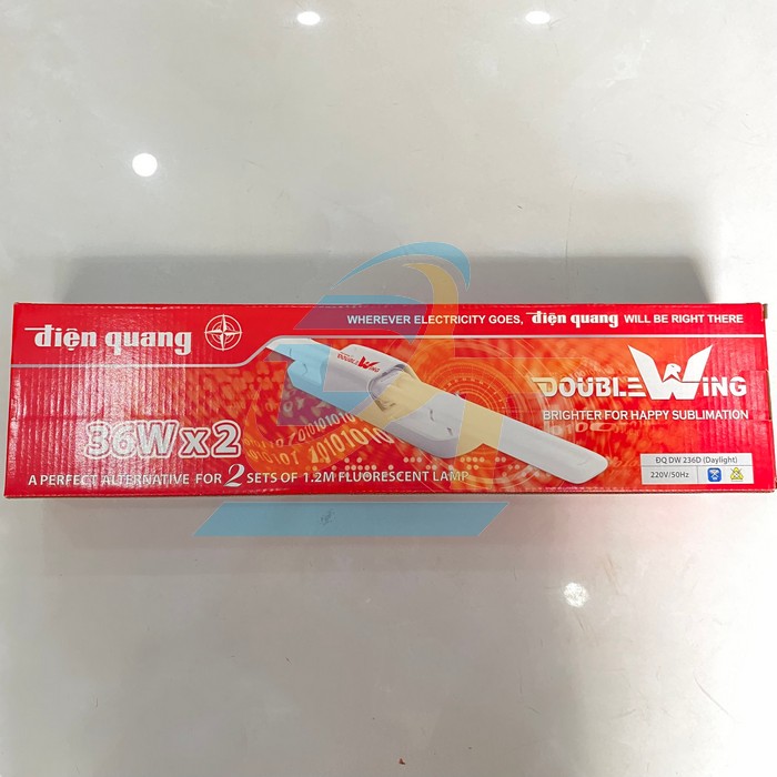 Bộ đ&egrave;n DOUBLEWING Điện Quang ĐQ DW 236D (2x36W daylight)  DienQuang | Gi&aacute; rẻ nhất - C&ocirc;ng Ty TNHH Thương Mại Dịch Vụ Đạt T&acirc;m