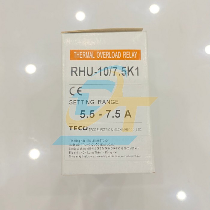 Relay nhiệt 5.5-7.5A Teco RHU-10/7.5K1 RHU-10/7.5K1 Teco | Gi&aacute; rẻ nhất - C&ocirc;ng Ty TNHH Thương Mại Dịch Vụ Đạt T&acirc;m