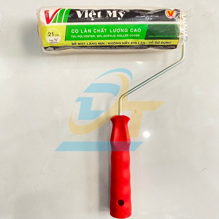 Cọ lăn c&aacute;n đỏ Việt Mỹ 21cm  VietMy | Gi&aacute; rẻ nhất - C&ocirc;ng Ty TNHH Thương Mại Dịch Vụ Đạt T&acirc;m