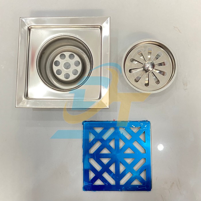 Phễu tho&aacute;t s&agrave;n inox 150x150mm phi 90 Ki&ecirc;n Th&agrave;nh Ph&aacute;t  KienThanhPhat | Gi&aacute; rẻ nhất - C&ocirc;ng Ty TNHH Thương Mại Dịch Vụ Đạt T&acirc;m