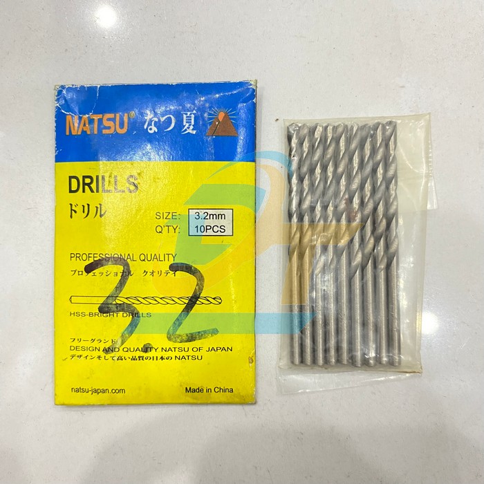 Mũi khoan sắt 3.2mm Nastu  Natsu | Gi&aacute; rẻ nhất - C&ocirc;ng Ty TNHH Thương Mại Dịch Vụ Đạt T&acirc;m