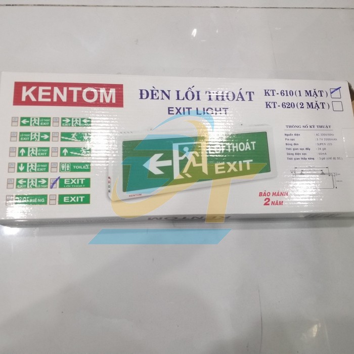 Đ&egrave;n EXIT LỐI THO&Aacute;T 1 mặt Kentom KT-610 KT-610 KENTOM | Gi&aacute; rẻ nhất - C&ocirc;ng Ty TNHH Thương Mại Dịch Vụ Đạt T&acirc;m