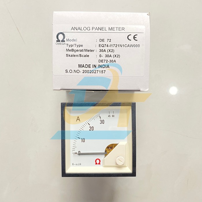 Đồng hồ Ampe 30A 40VAC 72x72mm Omega DE72-30A DE72-30A VietNam | Gi&aacute; rẻ nhất - C&ocirc;ng Ty TNHH Thương Mại Dịch Vụ Đạt T&acirc;m