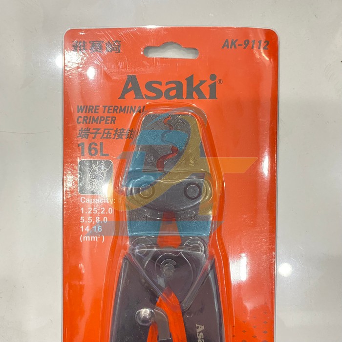 K&igrave;m bấm cos 16L 1.25-16mm2 Asaki AK-9112 AK-9112 Asaki | Gi&aacute; rẻ nhất - C&ocirc;ng Ty TNHH Thương Mại Dịch Vụ Đạt T&acirc;m
