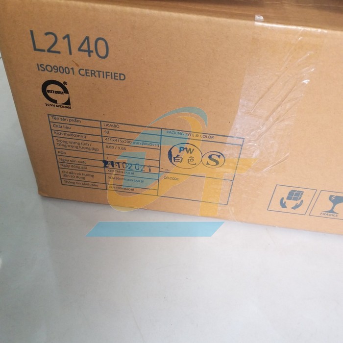 Chậu rửa Lavabo treo tường Caesar L2140 L2140 Caesar | Gi&aacute; rẻ nhất - C&ocirc;ng Ty TNHH Thương Mại Dịch Vụ Đạt T&acirc;m