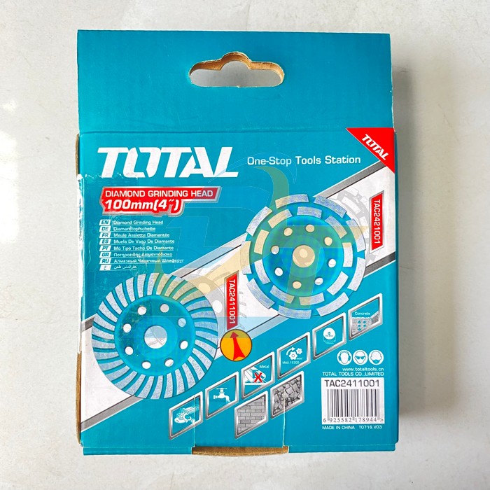 Ch&eacute;n m&agrave;i đ&aacute; b&ecirc; t&ocirc;ng 100mm Total TAC2411001 TAC2411001 Total | Gi&aacute; rẻ nhất - C&ocirc;ng Ty TNHH Thương Mại Dịch Vụ Đạt T&acirc;m