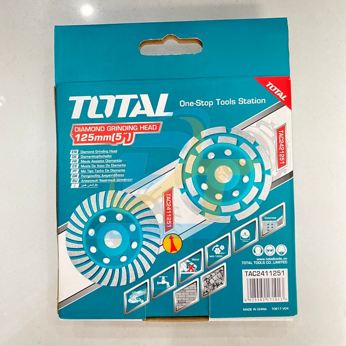 Ch&eacute;n m&agrave;i đ&aacute; b&ecirc; t&ocirc;ng 125mm Total TAC2411251 TAC2411251 Total | Gi&aacute; rẻ nhất - C&ocirc;ng Ty TNHH Thương Mại Dịch Vụ Đạt T&acirc;m