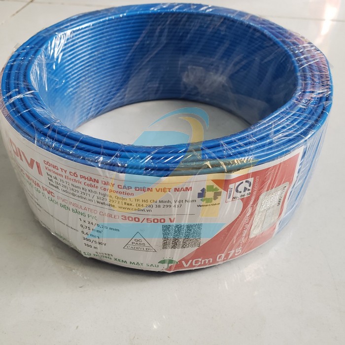 D&acirc;y điện đơn mềm Cadivi VCm 0.75 - 300/500V VCm 0.75 Cadivi | Gi&aacute; rẻ nhất - C&ocirc;ng Ty TNHH Thương Mại Dịch Vụ Đạt T&acirc;m