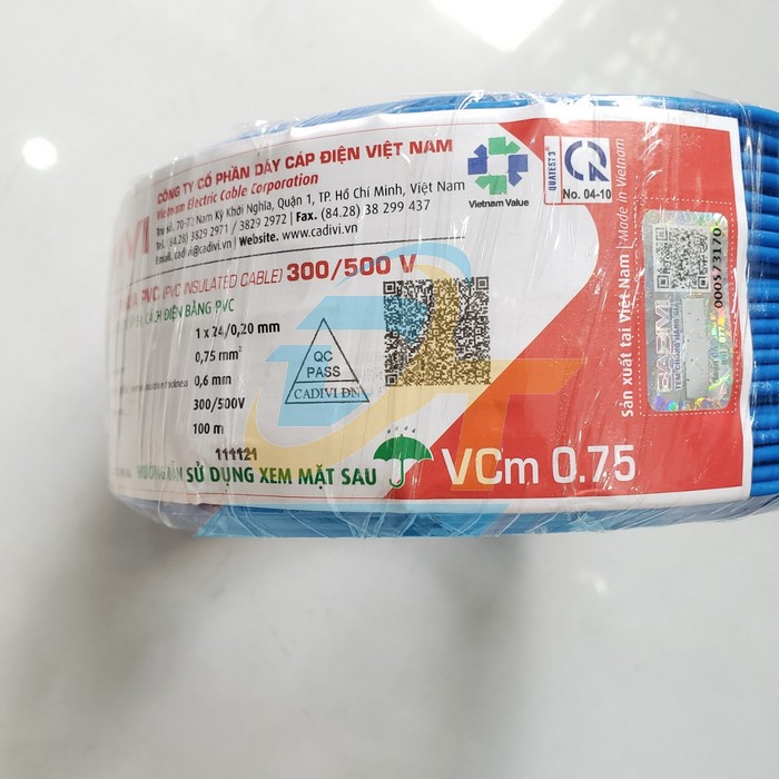 D&acirc;y điện đơn mềm Cadivi VCm 0.75 - 300/500V VCm 0.75 Cadivi | Gi&aacute; rẻ nhất - C&ocirc;ng Ty TNHH Thương Mại Dịch Vụ Đạt T&acirc;m