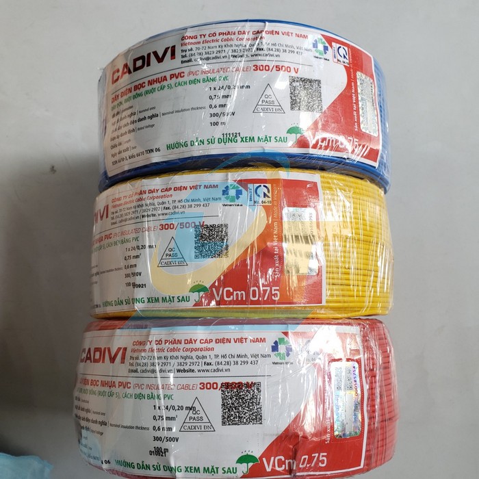 D&acirc;y điện đơn mềm Cadivi VCm 0.75 - 300/500V VCm 0.75 Cadivi | Gi&aacute; rẻ nhất - C&ocirc;ng Ty TNHH Thương Mại Dịch Vụ Đạt T&acirc;m