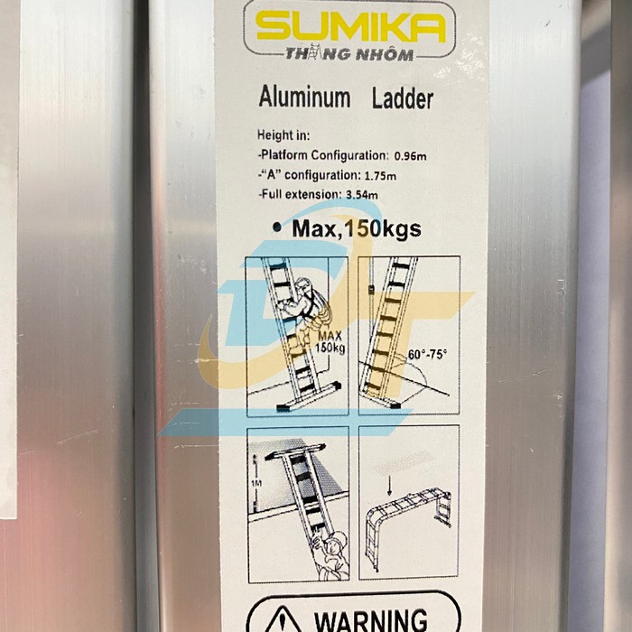 Thang nh&ocirc;m gấp 4 đoạn Sumika SK603 SK603 Sumika | Gi&aacute; rẻ nhất - C&ocirc;ng Ty TNHH Thương Mại Dịch Vụ Đạt T&acirc;m