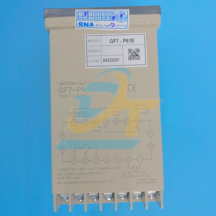 Bộ đếm Hanyoung GF7-P61E GF7-P61E Hanyoung | Gi&aacute; rẻ nhất - C&ocirc;ng Ty TNHH Thương Mại Dịch Vụ Đạt T&acirc;m
