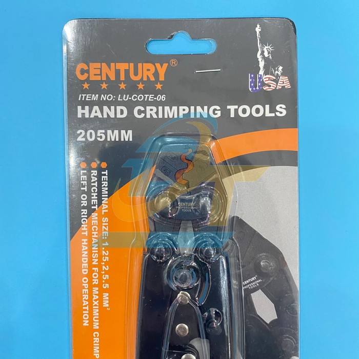 K&igrave;m bấm cos cộng lực số 6 (1.25-5.5mm2) 205mm Century LU-COTE-06 LU-COTE-06 Century | Gi&aacute; rẻ nhất - C&ocirc;ng Ty TNHH Thương Mại Dịch Vụ Đạt T&acirc;m