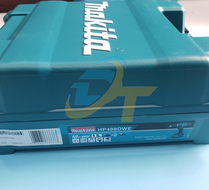 M&aacute;y khoan vặn v&iacute;t d&ugrave;ng pin 18V Makita HP488DWE HP488DWE Makita | Gi&aacute; rẻ nhất - C&ocirc;ng Ty TNHH Thương Mại Dịch Vụ Đạt T&acirc;m