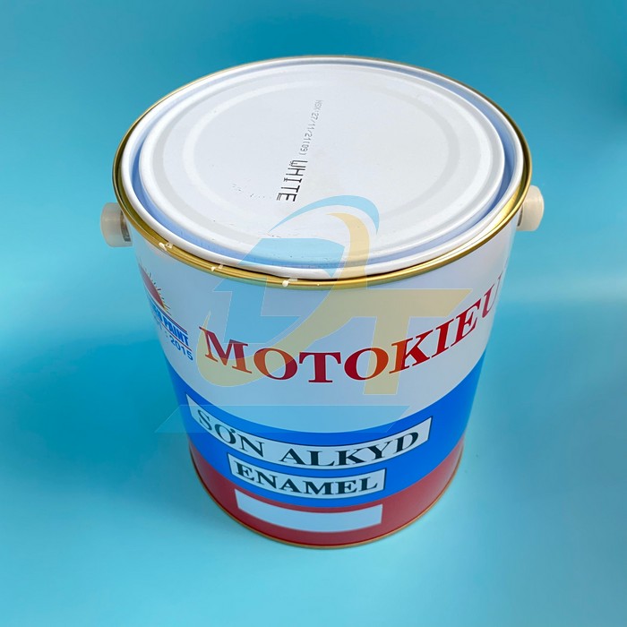 Sơn dầu Alkyd b&oacute;ng m&agrave;u trắng Moto Kiều - Th&ugrave;ng 3kg  Motokieu | Gi&aacute; rẻ nhất - C&ocirc;ng Ty TNHH Thương Mại Dịch Vụ Đạt T&acirc;m