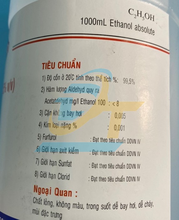 Cồn tinh khiết 99.5% v/v Cemaco 1000ml  CEMACO | Gi&aacute; rẻ nhất - C&ocirc;ng Ty TNHH Thương Mại Dịch Vụ Đạt T&acirc;m