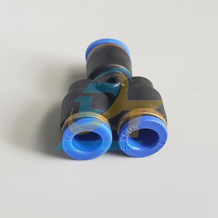 Đầu nối hơi chữ Y 3 đầu ống phi 8 Suncos PY08 PY08 Suncos | Gi&aacute; rẻ nhất - C&ocirc;ng Ty TNHH Thương Mại Dịch Vụ Đạt T&acirc;m
