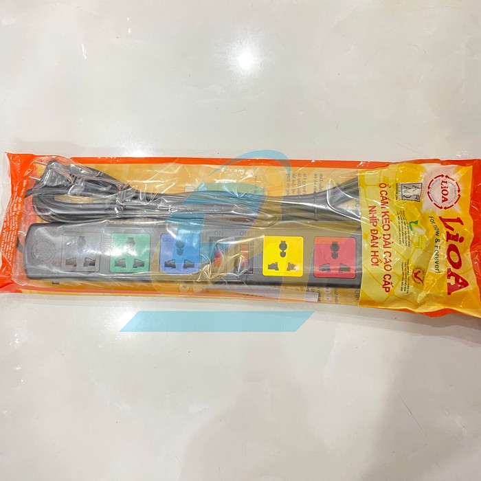Ổ cắm điện 6 lỗ d&acirc;y 5m Lioa 6D52N 6D52N LiOA | Gi&aacute; rẻ nhất - C&ocirc;ng Ty TNHH Thương Mại Dịch Vụ Đạt T&acirc;m