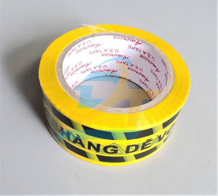 Băng keo in chữ h&agrave;ng dễ vỡ 4F8 sọc v&agrave;ng đen  VietNam | Gi&aacute; rẻ nhất - C&ocirc;ng Ty TNHH Thương Mại Dịch Vụ Đạt T&acirc;m