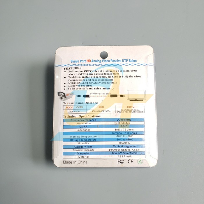 Bộ video balun camera HD 5mp l&otilde;i đồng  China | Gi&aacute; rẻ nhất - C&ocirc;ng Ty TNHH Thương Mại Dịch Vụ Đạt T&acirc;m