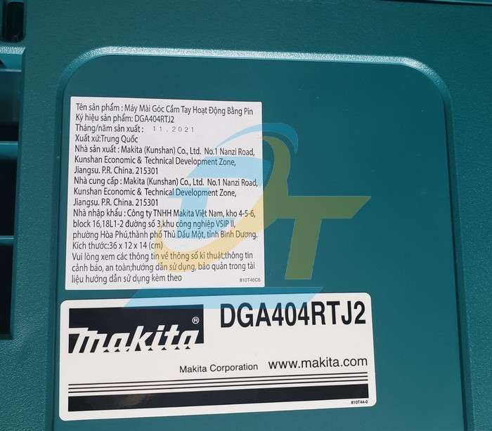 M&aacute;y m&agrave;i cắt d&ugrave;ng pin 18V 100mm Makita DGA404RTJ2 DGA404RTJ2 Makita | Gi&aacute; rẻ nhất - C&ocirc;ng Ty TNHH Thương Mại Dịch Vụ Đạt T&acirc;m