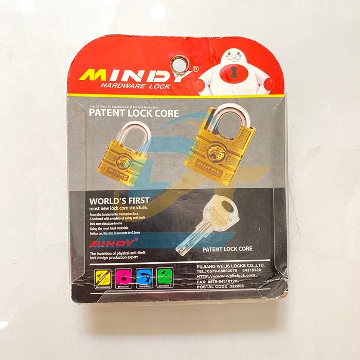 Ổ kh&oacute;a treo đầu b&aacute;o Mindy 6F (60mm)  Mindy | Gi&aacute; rẻ nhất - C&ocirc;ng Ty TNHH Thương Mại Dịch Vụ Đạt T&acirc;m