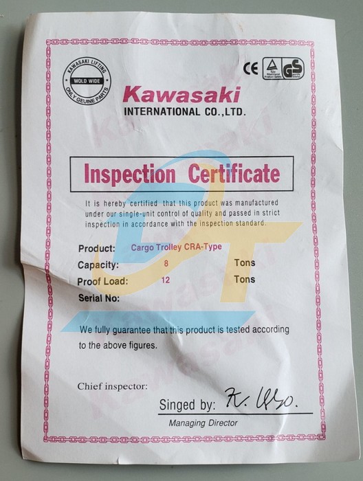 R&ugrave;a di chuyển Kawasaki 8 tấn  Kawasaki | Gi&aacute; rẻ nhất - C&ocirc;ng Ty TNHH Thương Mại Dịch Vụ Đạt T&acirc;m