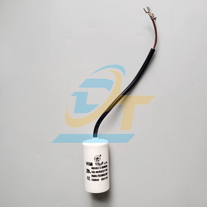 Tụ tr&ograve;n nhựa ViM d&ugrave;ng cho m&ocirc; tơ 15uF-400V  VietNam | Gi&aacute; rẻ nhất - C&ocirc;ng Ty TNHH Thương Mại Dịch Vụ Đạt T&acirc;m