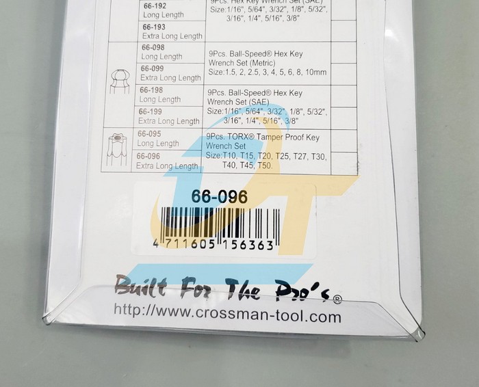 Bộ ch&igrave;a lục gi&aacute;c 9 c&acirc;y b&ocirc;ng d&agrave;i Crossman 66-096 66-096 Crossman | Gi&aacute; rẻ nhất - C&ocirc;ng Ty TNHH Thương Mại Dịch Vụ Đạt T&acirc;m