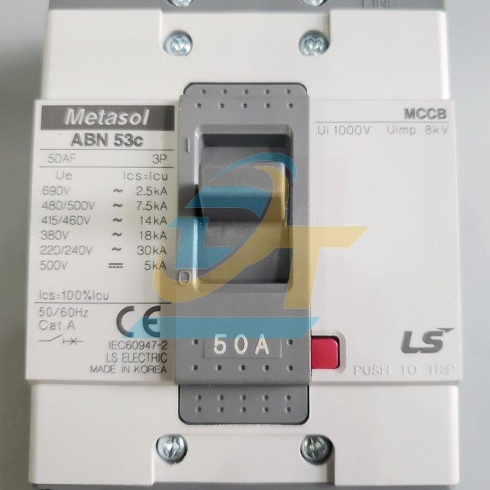 Cầu dao điện MCCB (khối) LS ABN53c 3P 50A 18kA  LS | Gi&aacute; rẻ nhất - C&ocirc;ng Ty TNHH Thương Mại Dịch Vụ Đạt T&acirc;m