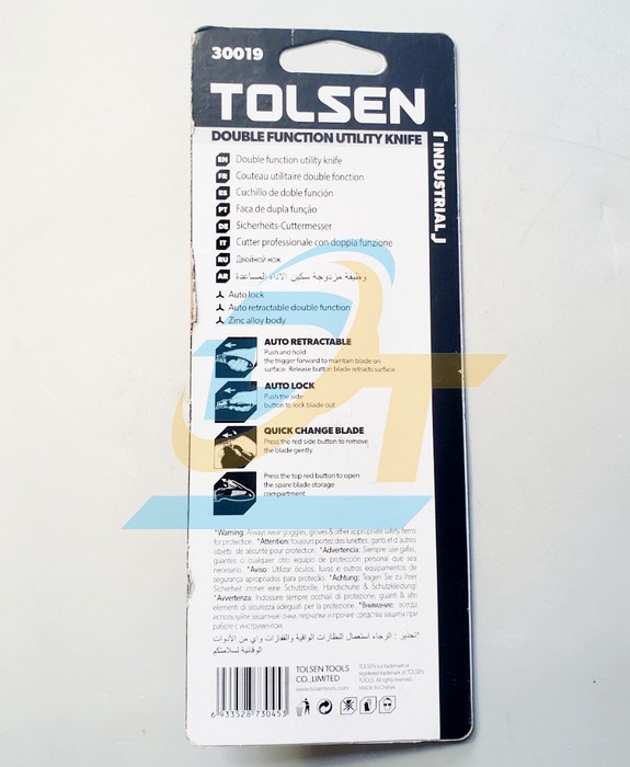 Dao rọc giấy 3 lưỡi Tolsen 30019 30019 Tolsen | Gi&aacute; rẻ nhất - C&ocirc;ng Ty TNHH Thương Mại Dịch Vụ Đạt T&acirc;m