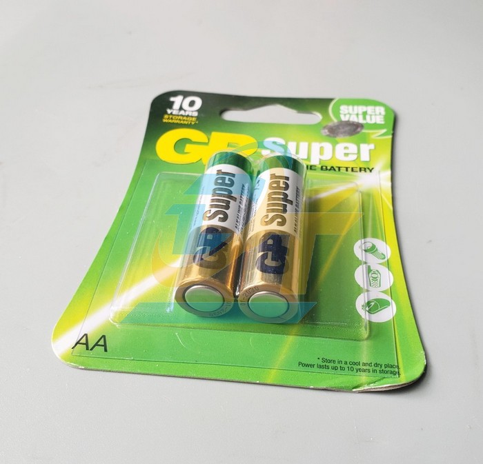 Pin AA 1.5V Alkaline GP Super 15AUOP-U2 (Vỉ 2 vi&ecirc;n) 15AUOP-U2 GP-SUPER | Gi&aacute; rẻ nhất - C&ocirc;ng Ty TNHH Thương Mại Dịch Vụ Đạt T&acirc;m