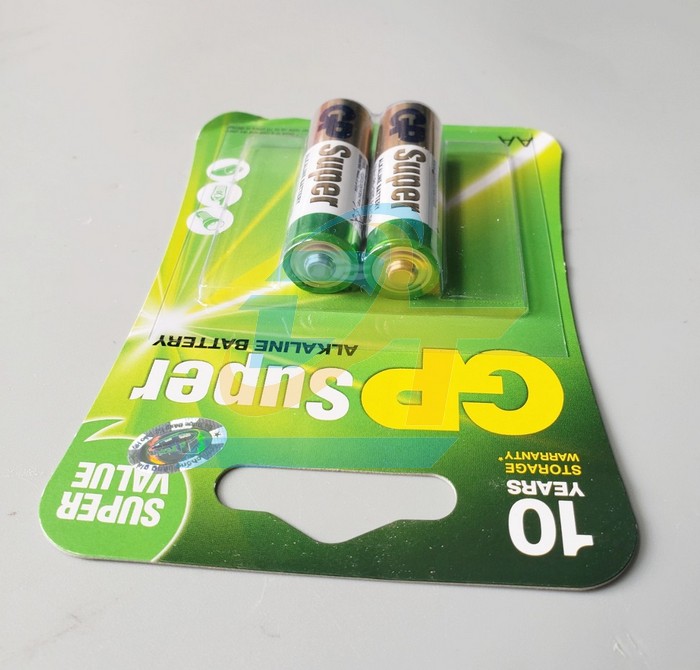 Pin AA 1.5V Alkaline GP Super 15AUOP-U2 (Vỉ 2 vi&ecirc;n) 15AUOP-U2 GP-SUPER | Gi&aacute; rẻ nhất - C&ocirc;ng Ty TNHH Thương Mại Dịch Vụ Đạt T&acirc;m