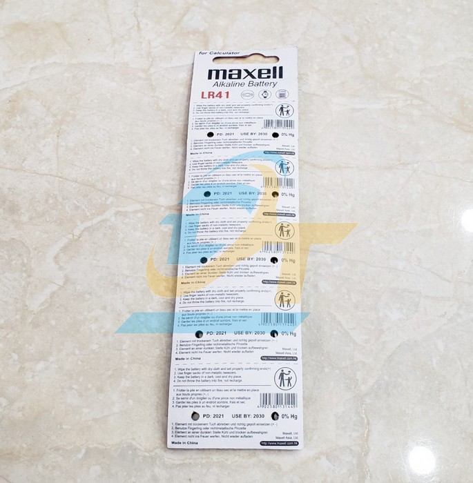 Pin Maxell Alkaline 1.5V LR41/192  Maxcell | Gi&aacute; rẻ nhất - C&ocirc;ng Ty TNHH Thương Mại Dịch Vụ Đạt T&acirc;m
