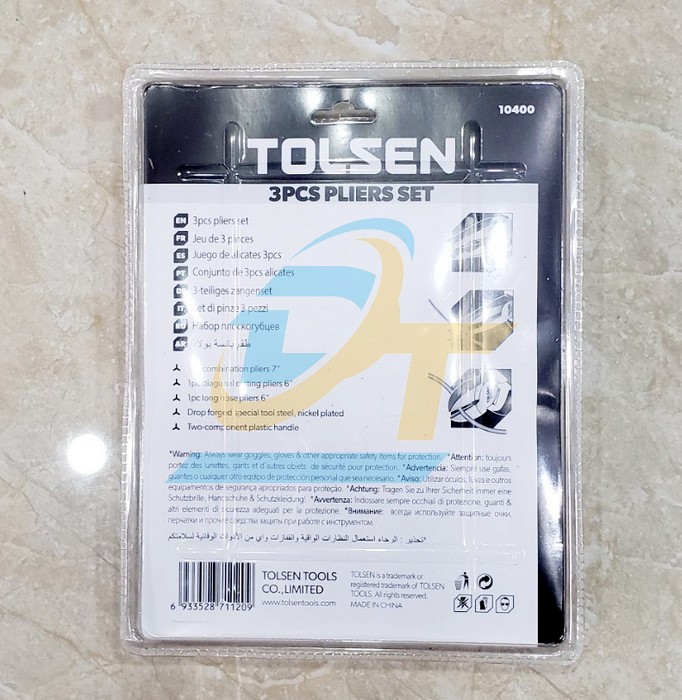 Bộ 3 k&igrave;m răng - cắt - nhọn Tolsen 10400 10400 Tolsen | Gi&aacute; rẻ nhất - C&ocirc;ng Ty TNHH Thương Mại Dịch Vụ Đạt T&acirc;m