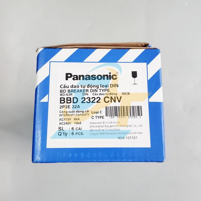 Cầu dao tự động MCB 2P 32A Panasonic BBD2322CNV BBD2322CNV Panasonic | Gi&aacute; rẻ nhất - C&ocirc;ng Ty TNHH Thương Mại Dịch Vụ Đạt T&acirc;m