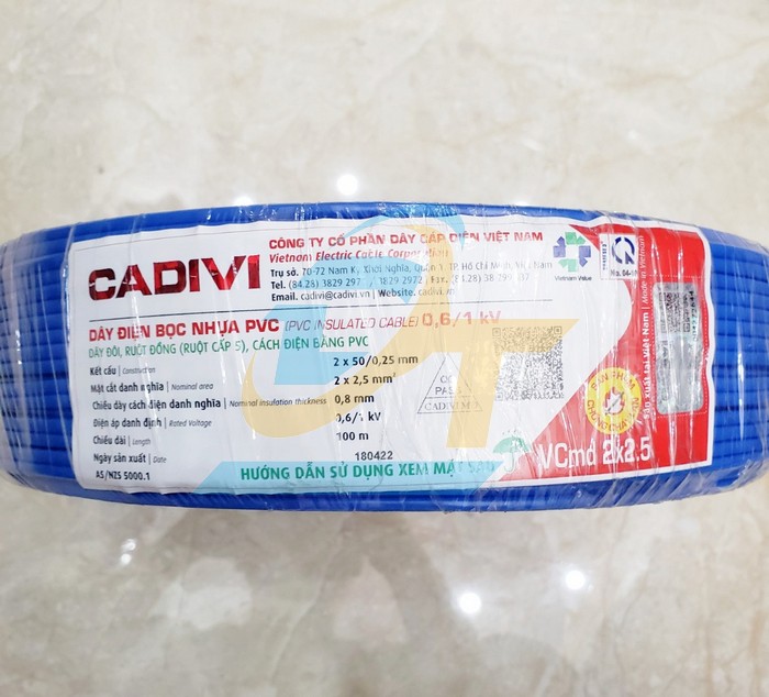 D&acirc;y điện đ&ocirc;i mềm Cadivi Vcmd 2x2.5  Cadivi | Gi&aacute; rẻ nhất - C&ocirc;ng Ty TNHH Thương Mại Dịch Vụ Đạt T&acirc;m
