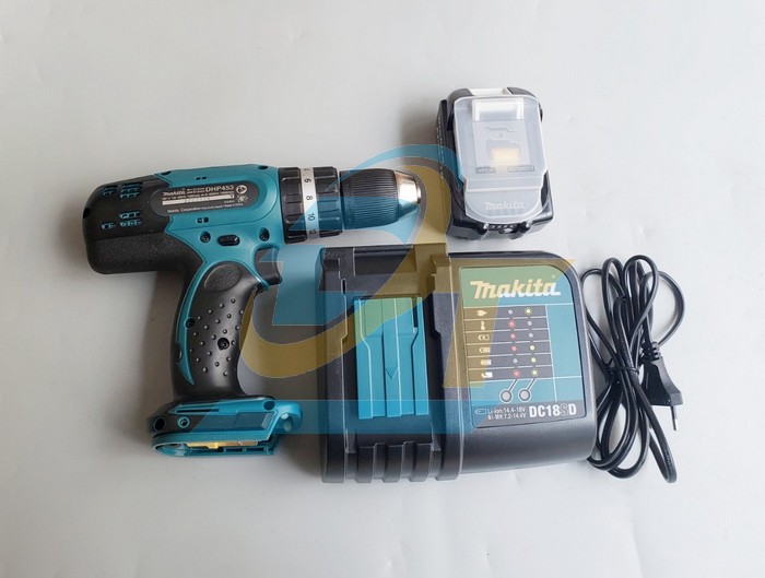 M&aacute;y khoan b&uacute;a v&agrave; vặn v&iacute;t d&ugrave;ng pin 18V Makita DHP453SFX8 DHP453SFX8 Makita | Gi&aacute; rẻ nhất - C&ocirc;ng Ty TNHH Thương Mại Dịch Vụ Đạt T&acirc;m
