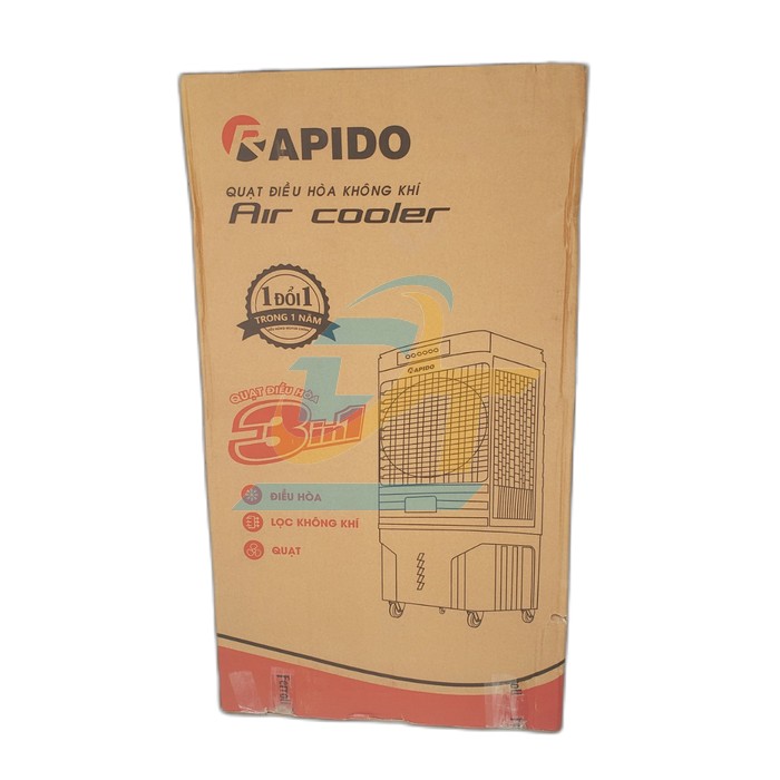 Quạt điều h&ograve;a kh&ocirc;ng kh&iacute; Air Cooler Rapido 9000-D (60L)  Rapido | Gi&aacute; rẻ nhất - C&ocirc;ng Ty TNHH Thương Mại Dịch Vụ Đạt T&acirc;m