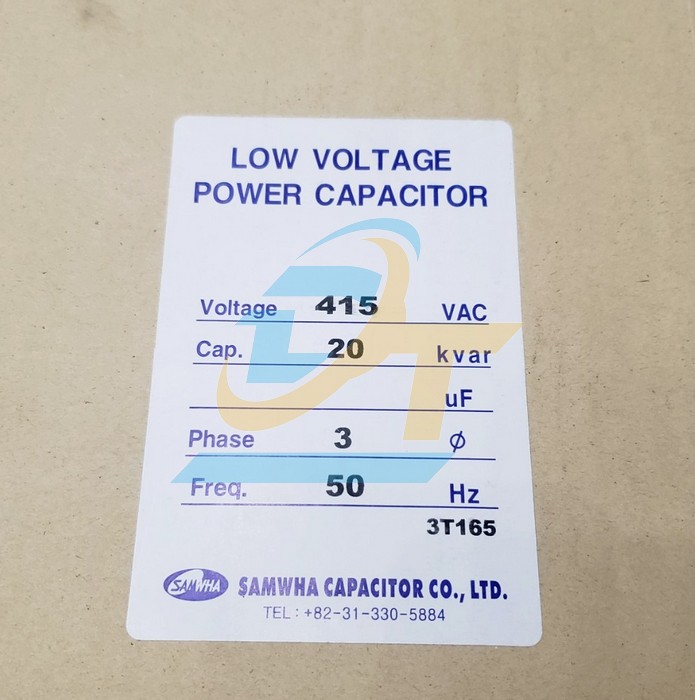 Tụ b&ugrave; (Tụ dầu) 3P Samwha 415V 50Hz 20kvar  SAMHWA | Gi&aacute; rẻ nhất - C&ocirc;ng Ty TNHH Thương Mại Dịch Vụ Đạt T&acirc;m