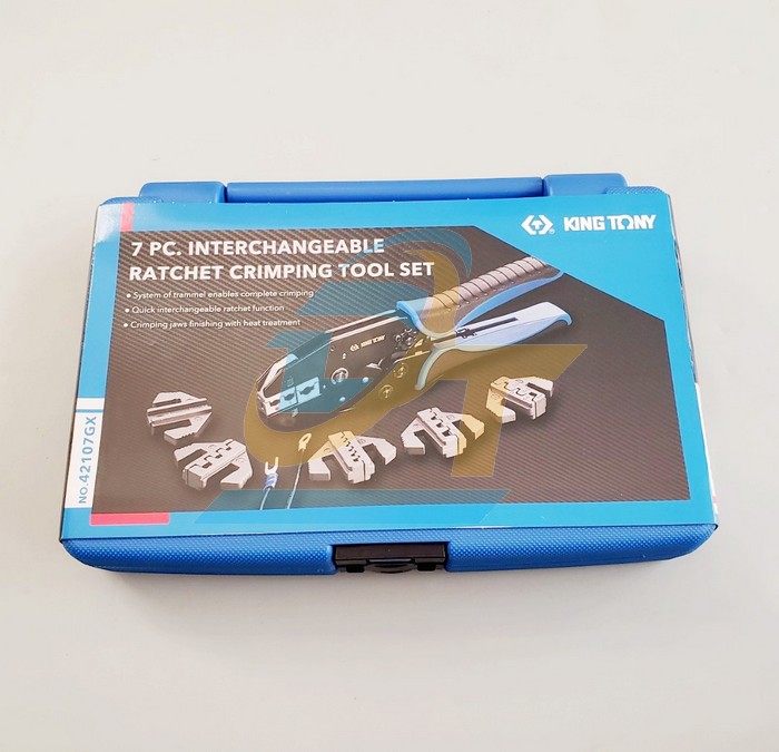 Bộ k&igrave;m bấm cos 6 chi tiết Kingtony 42107GX 42107GX KingTony | Gi&aacute; rẻ nhất - C&ocirc;ng Ty TNHH Thương Mại Dịch Vụ Đạt T&acirc;m