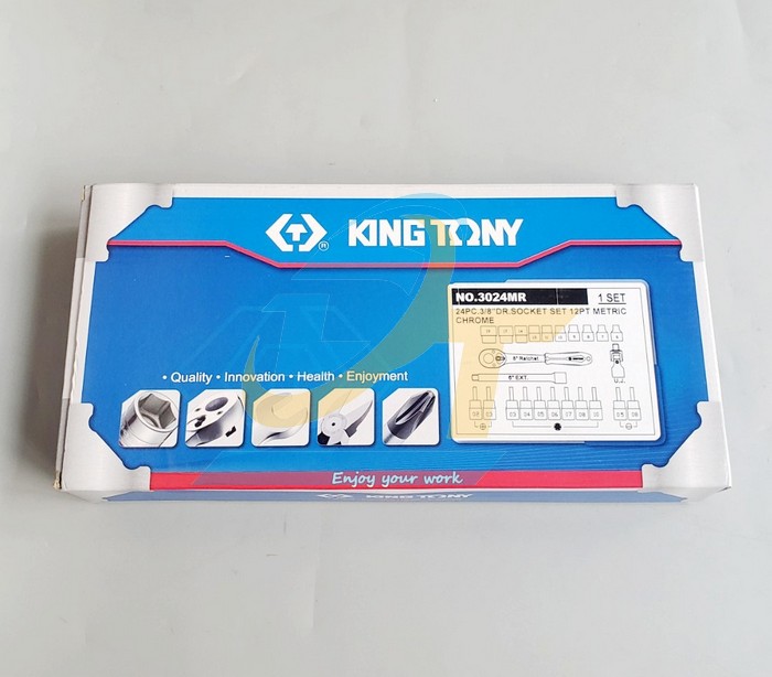 Bộ tu&yacute;p 3/8" 24 chi tiết hệ m&eacute;t Kingtony 3024MR 3024MR KingTony | Gi&aacute; rẻ nhất - C&ocirc;ng Ty TNHH Thương Mại Dịch Vụ Đạt T&acirc;m