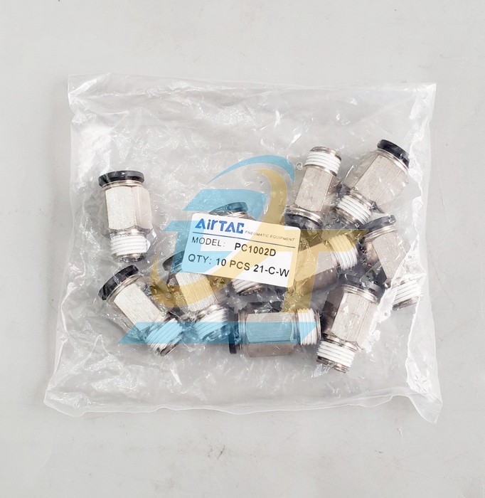Đầu nối hơi thẳng ren ngo&agrave;i 13 ống 10 Airtac PC1002D PC1002D Airtac | Gi&aacute; rẻ nhất - C&ocirc;ng Ty TNHH Thương Mại Dịch Vụ Đạt T&acirc;m