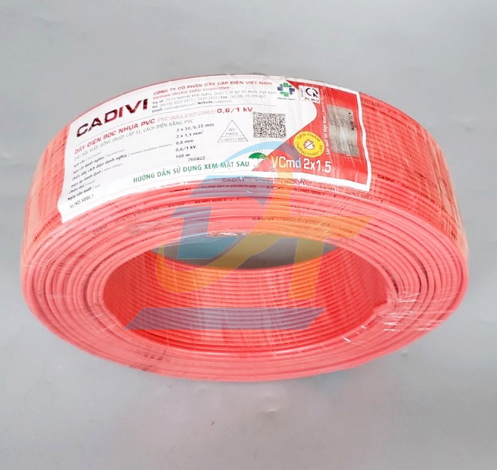 D&acirc;y điện đ&ocirc;i mềm Cadivi Vcmd 2x1.5  Cadivi | Gi&aacute; rẻ nhất - C&ocirc;ng Ty TNHH Thương Mại Dịch Vụ Đạt T&acirc;m